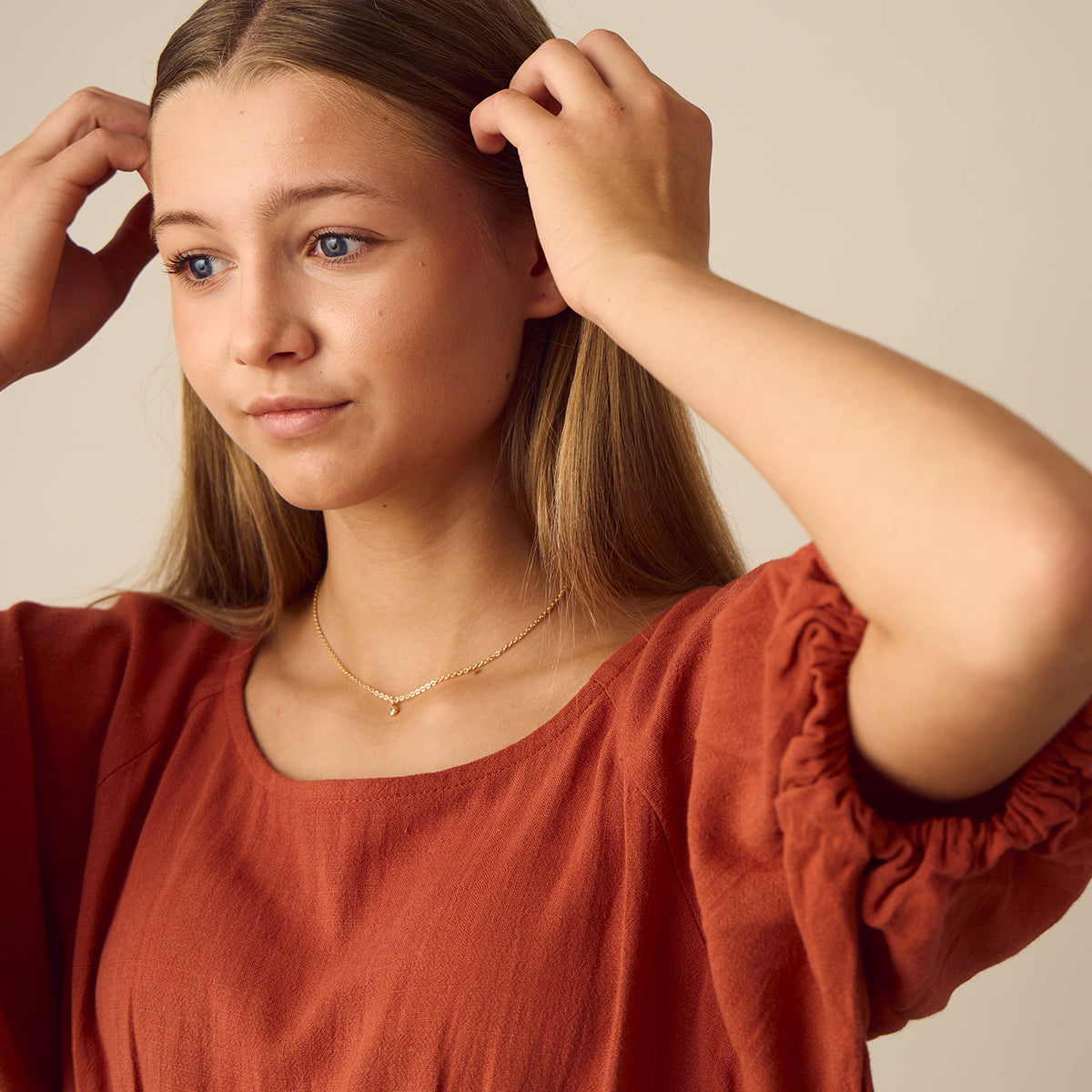 Lotus Halskæde - 18 karat forgyldt