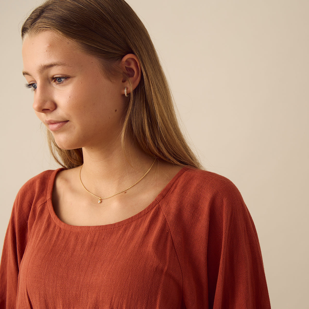 Lotus Halskæde - 18 karat forgyldt