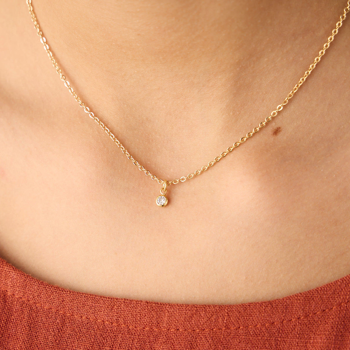 Lotus Halskæde - 18 karat forgyldt