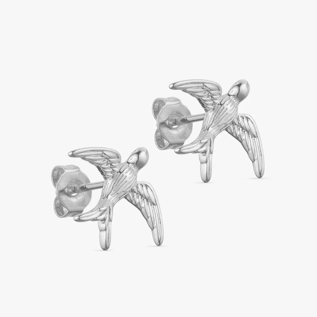 Lærke Øreringe - Sølvbelagt