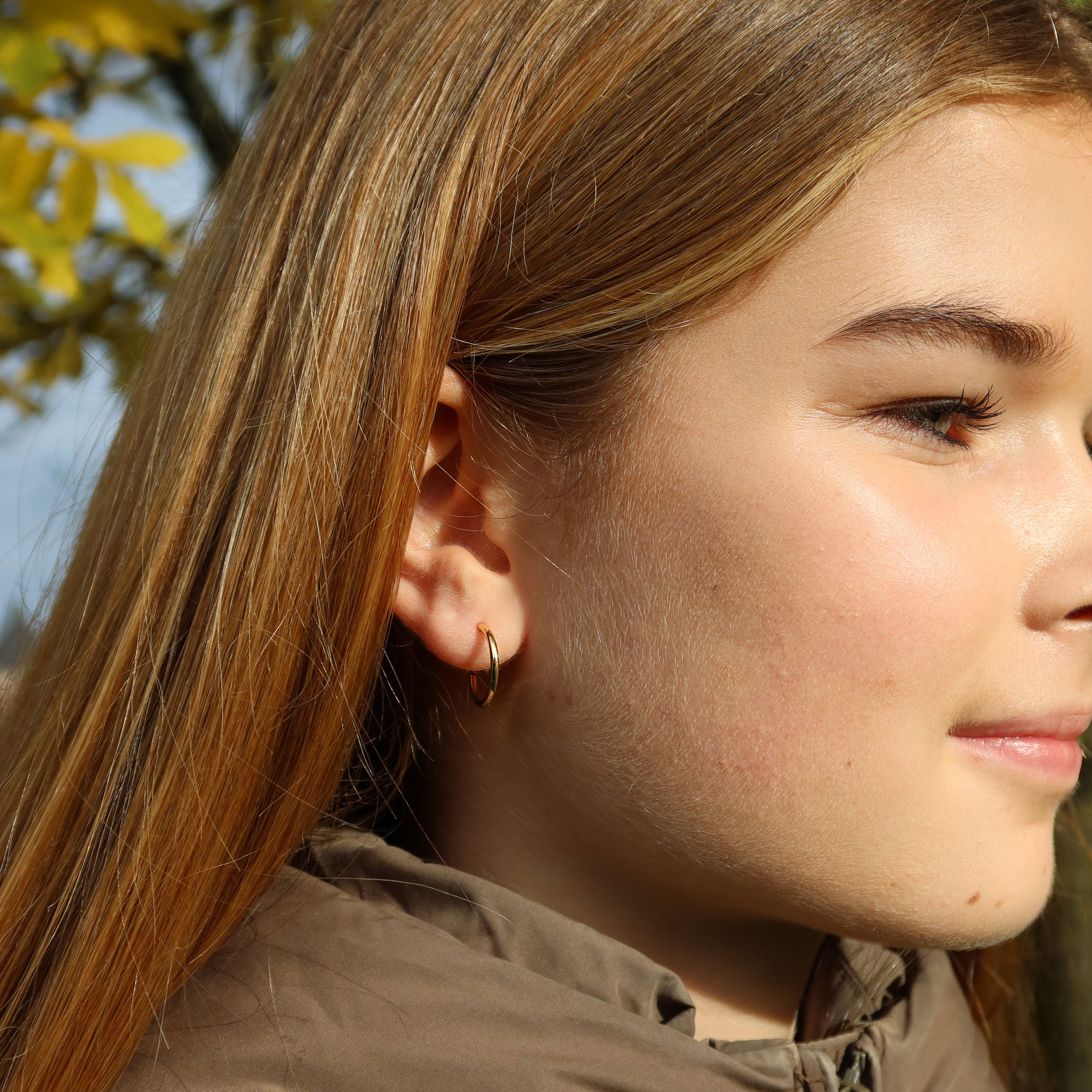 Sarah Øreringe - 18 karat forgyldt