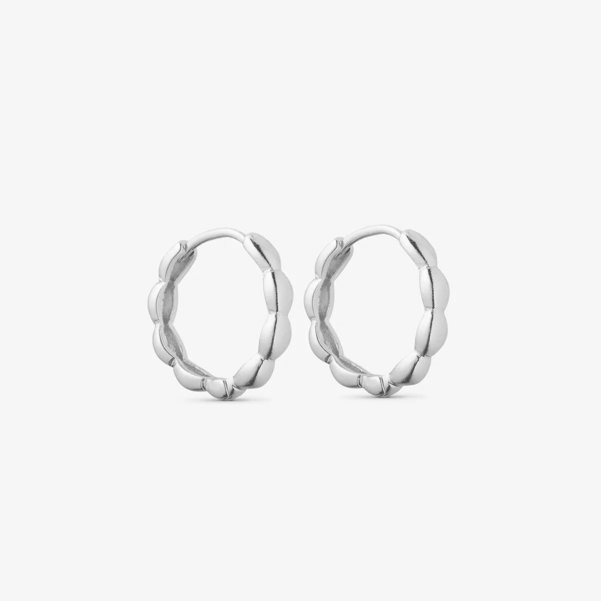 Solbjørg Øreringe - Sølvbelagt